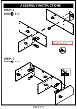 Preview for 9 page of Furniture of America HFW-1860C4 Assembly Instructions Manual