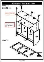 Preview for 10 page of Furniture of America HFW-1860C4 Assembly Instructions Manual