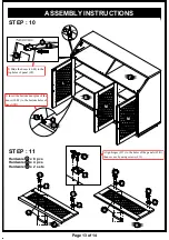 Preview for 13 page of Furniture of America HFW-1860C4 Assembly Instructions Manual