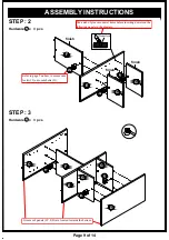 Preview for 9 page of Furniture of America HFW-1861C2 Assembly Instructions Manual