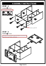 Preview for 10 page of Furniture of America HFW-1861C2 Assembly Instructions Manual