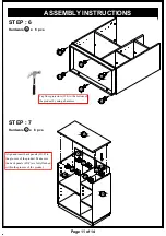 Preview for 11 page of Furniture of America HFW-1861C2 Assembly Instructions Manual