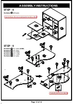 Preview for 12 page of Furniture of America HFW-1861C2 Assembly Instructions Manual