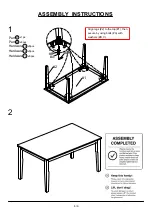 Preview for 6 page of Furniture of America Hillsview CM3916T-60 Assembly Instructions Manual