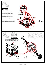 Preview for 5 page of Furniture of America Horace CM4242-3PK Assembly Instructions