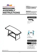 Furniture of America Hurley CM3433PBN Assembly Instructions Manual preview