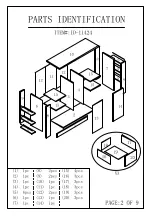 Preview for 4 page of Furniture of America ID-11424 Assembly Instruction Manual