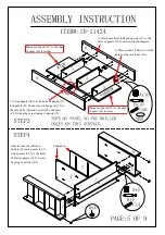 Preview for 7 page of Furniture of America ID-11424 Assembly Instruction Manual