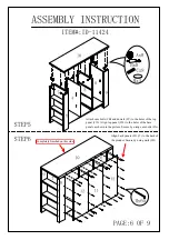 Preview for 8 page of Furniture of America ID-11424 Assembly Instruction Manual