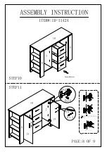 Preview for 10 page of Furniture of America ID-11424 Assembly Instruction Manual