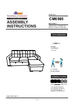 Preview for 1 page of Furniture of America Jacob CM6985 Assembly Instructions Manual