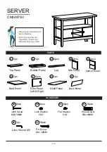 Preview for 5 page of Furniture of America Jamestown CM3487SV Assembly Instructions Manual