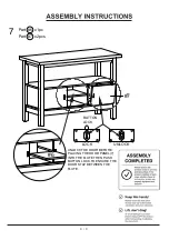 Preview for 9 page of Furniture of America Jamestown CM3487SV Assembly Instructions Manual