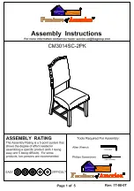 Preview for 1 page of Furniture of America Julia CM3014SC-2PK Assembly Instructions