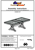 Furniture of America Julia CM3014T Assembly Instructions Manual preview