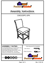 Furniture of America Kaitlin CM3323PC-2PK Assembly Instructions Manual preview