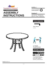 Furniture of America Kaitlin CM3323RPT Assembly Instructions Manual preview