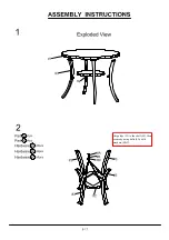 Предварительный просмотр 6 страницы Furniture of America Kaitlin CM3323RPT Assembly Instructions Manual