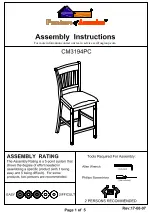 Preview for 1 page of Furniture of America Kaliyah CM3194PC Assembly Instructions