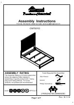 Furniture of America Kamalah CM7521CK Assembly Instructions Manual preview