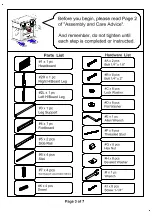 Preview for 3 page of Furniture of America Kamalah CM7521CK Assembly Instructions Manual