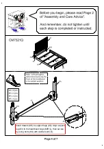 Preview for 4 page of Furniture of America Kamalah CM7521CK Assembly Instructions Manual