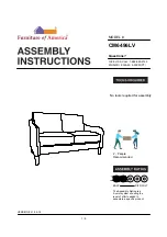 Preview for 1 page of Furniture of America Kassel CM6496BG-2PC Assembly Instructions Manual