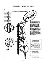 Preview for 9 page of Furniture of America Kiki 5-tier Corner Ladder Display Bookcase CM-AC6214 Assembly Instructions Manual