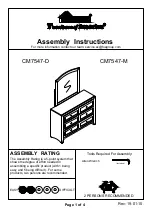 Furniture of America Kirsten CM7547-D Assembly Instructions preview