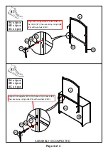 Предварительный просмотр 4 страницы Furniture of America Kirsten CM7547-D Assembly Instructions