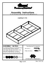 Preview for 1 page of Furniture of America Kirsten CM7547-TR Assembly Instructions