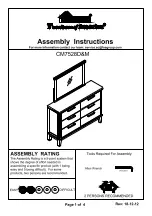 Preview for 1 page of Furniture of America Knighton CM7528M Assembly Instructions