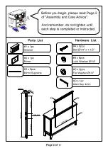 Preview for 3 page of Furniture of America Knighton CM7528M Assembly Instructions