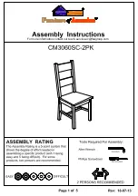 Preview for 1 page of Furniture of America Kristen CM3060SC Assembly Instructions