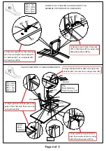 Preview for 4 page of Furniture of America Kristen CM3060SC Assembly Instructions