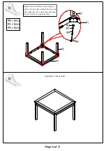 Preview for 4 page of Furniture of America Kristie CM3314T-5PK Assembly Instructions Manual