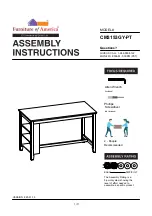 Furniture of America Lana CM3153GY-PT Assembly Instructions Manual preview