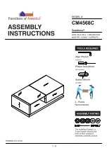 Preview for 1 page of Furniture of America Langenthal CM4568C Assembly Instructions Manual