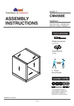 Preview for 1 page of Furniture of America Langenthal CM4568E Assembly Instructions Manual