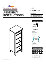 Furniture of America Launces CM-AC119 Assembly Instructions Manual preview