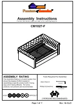 Furniture of America Leanna CM1027-F Assembly Instructions Manual preview