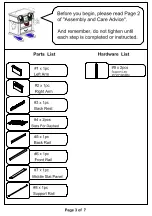 Preview for 3 page of Furniture of America Leanna CM1027-F Assembly Instructions Manual