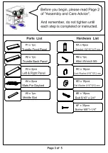 Preview for 10 page of Furniture of America Leanna CM1027-F Assembly Instructions Manual