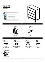 Preview for 5 page of Furniture of America Lennart CM7386C Assembly Instructions Manual