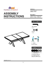 Preview for 1 page of Furniture of America Liberta CM3776T Assembly Instructions Manual