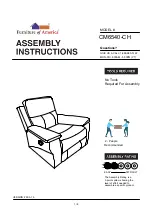 Furniture of America Lila CM6540-CH Assembly Instructions Manual preview