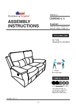 Furniture of America Lila CM6540-LV Assembly Instructions Manual preview