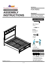 Furniture of America Lillian FOA7925Q Assembly Instructions Manual preview