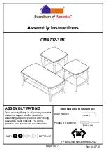 Furniture of America Lincoln Park CM4702-3PK Assembly Instructions Manual preview