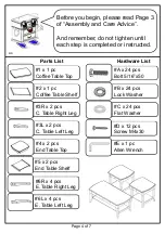 Preview for 4 page of Furniture of America Lincoln Park CM4702-3PK Assembly Instructions Manual